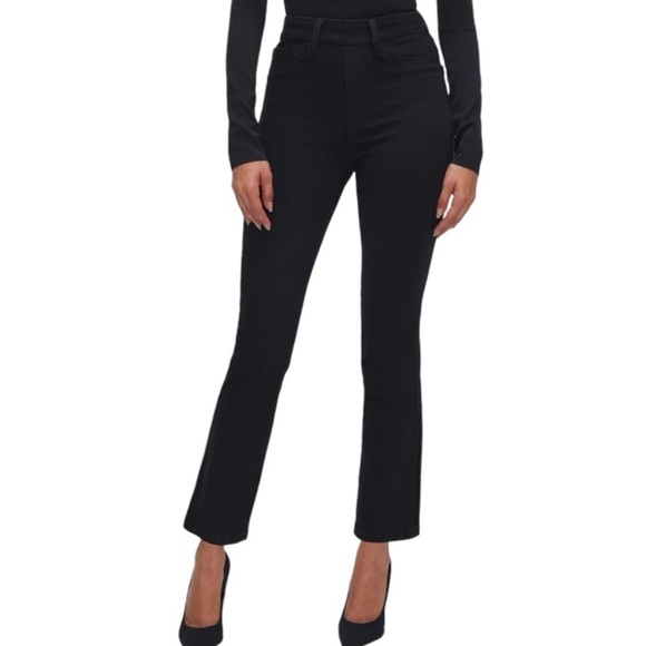 Good American Good Legs Straight Pull On Jeans - Picture 1 of 6